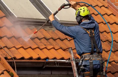 Démoussage et hydrofuge de toiture à Morgny